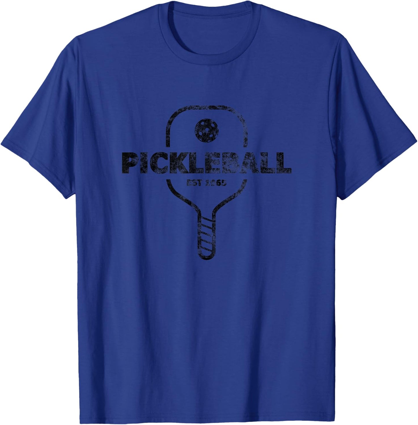 PickleBall Est 1965 Vintage Distressed T-Shirt - T-Shirt | Royal
