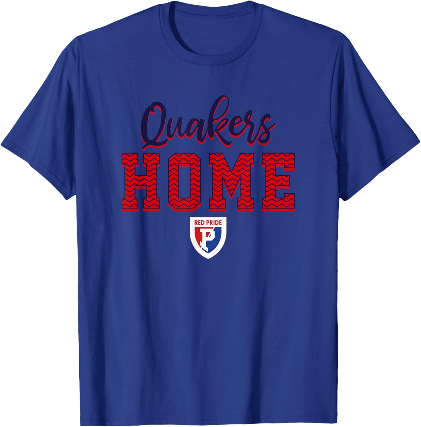 Plainfield Quakers Logo Home HS T-Shirt - T-Shirt | Royal
