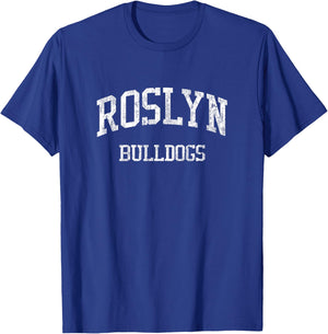 Roslyn High School HS Roslyn Heights NY Vintage Sports T-Shirt - T-Shirt | Royal