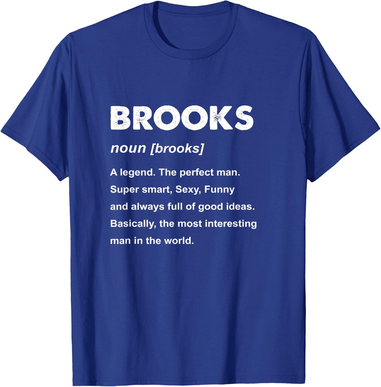 Brooks Name T-Shirt - T-Shirt | Royal