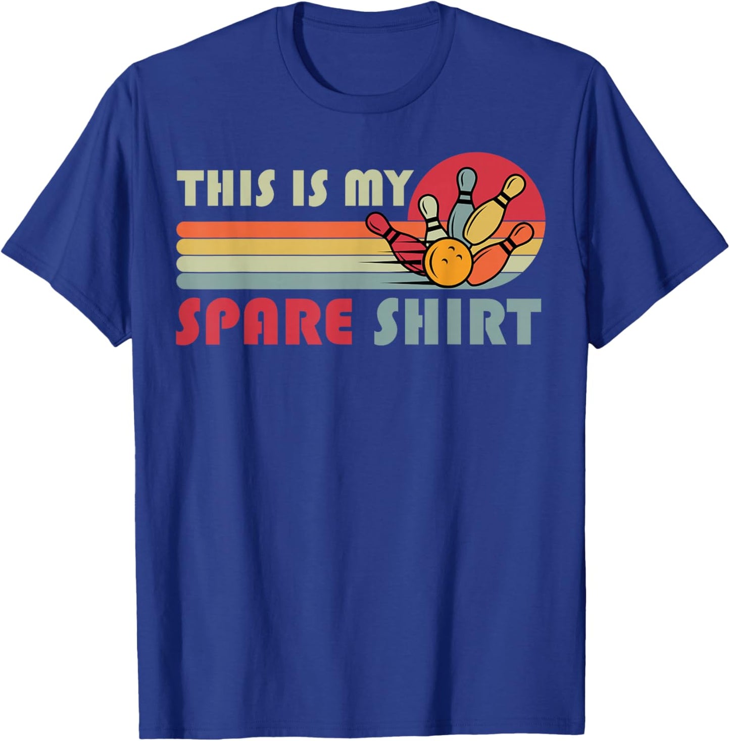 This is My Spare Bowling Bowler Funny Team Men Women Kids T-Shirt - T-Shirt | Royal