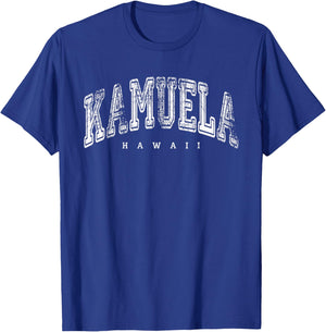 Kamuela Hawaii Vintage Retro US City State Island Travel T-Shirt - T-Shirt | Royal