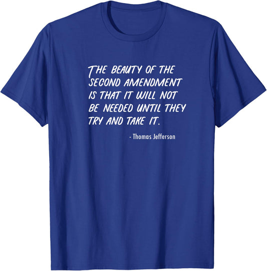 Pro Guns & Firearms Second Amendment 2A Gun Lover Gifts T-Shirt - T-Shirt | Royal