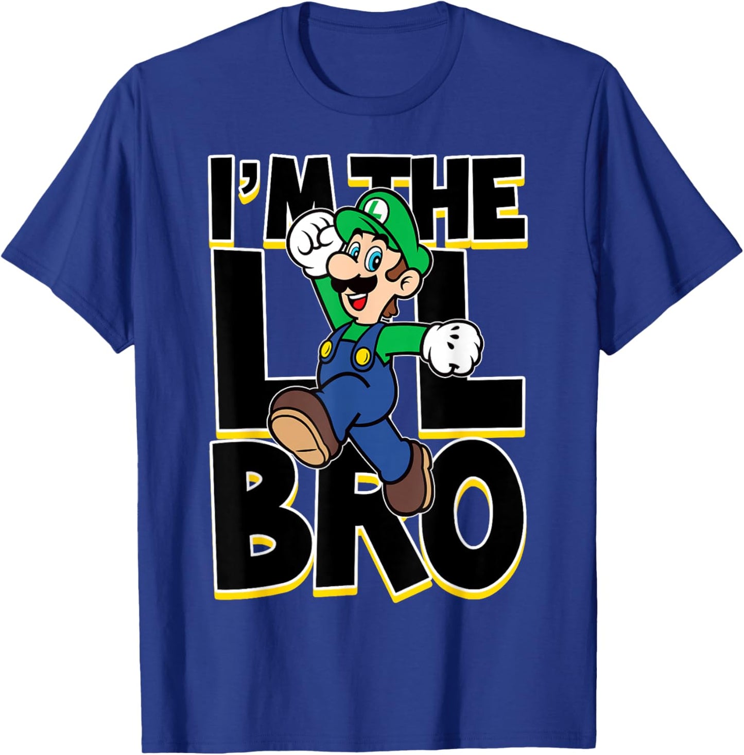 Super Mario Luigi I'm The Lil Bro T-Shirt - T-Shirt | Royal