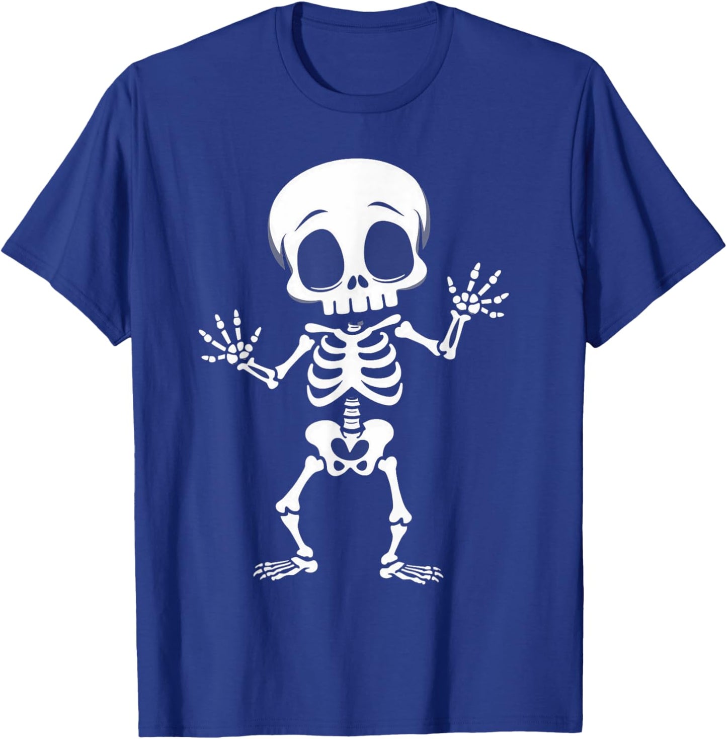 BOO Skeleton halloween kids boys toddler men funny costume T-Shirt - T-Shirt | Royal