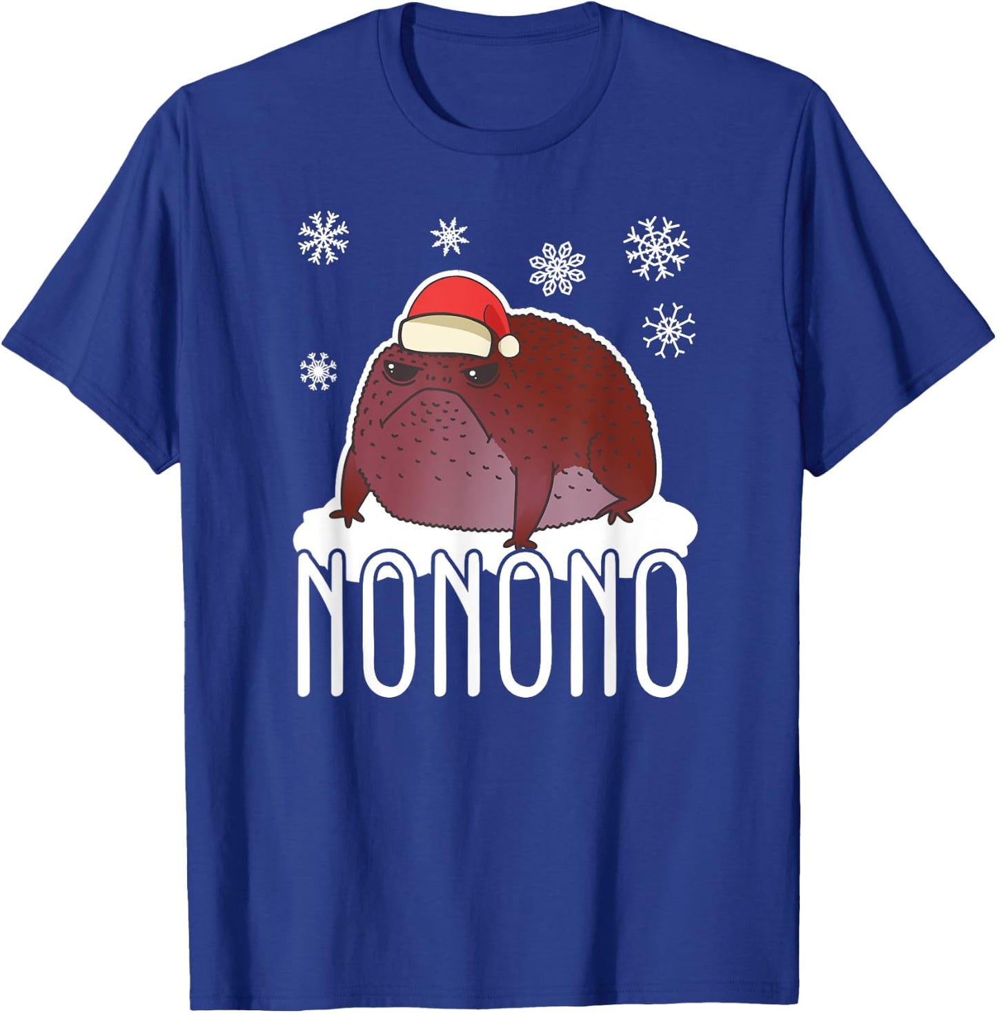 Cute Black Desert common Rain Frog with Christmas Hat T-Shirt - T-Shirt | Royal