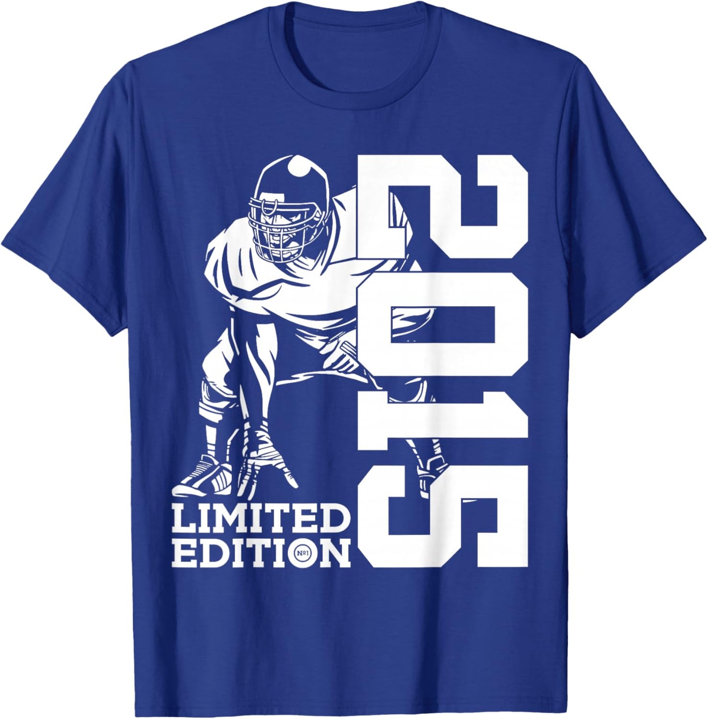 JAHRGANG 2015 OUTFIT ZUM 10. GEBURTSTAG 10th Birthday Football Limited Edition 2015 Football T-Shirt - T-Shirt | Royal