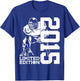 JAHRGANG 2015 OUTFIT ZUM 10. GEBURTSTAG 10th Birthday Football Limited Edition 2015 Football T-Shirt - T-Shirt | Royal