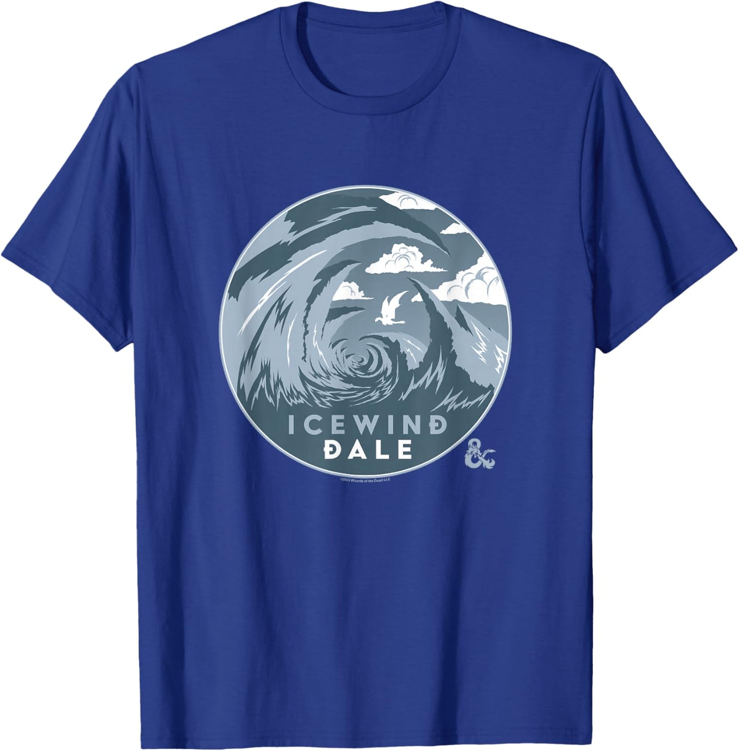 Dungeons & Dragons Icewind Dale Landscape Logo T-Shirt - T-Shirt | Royal