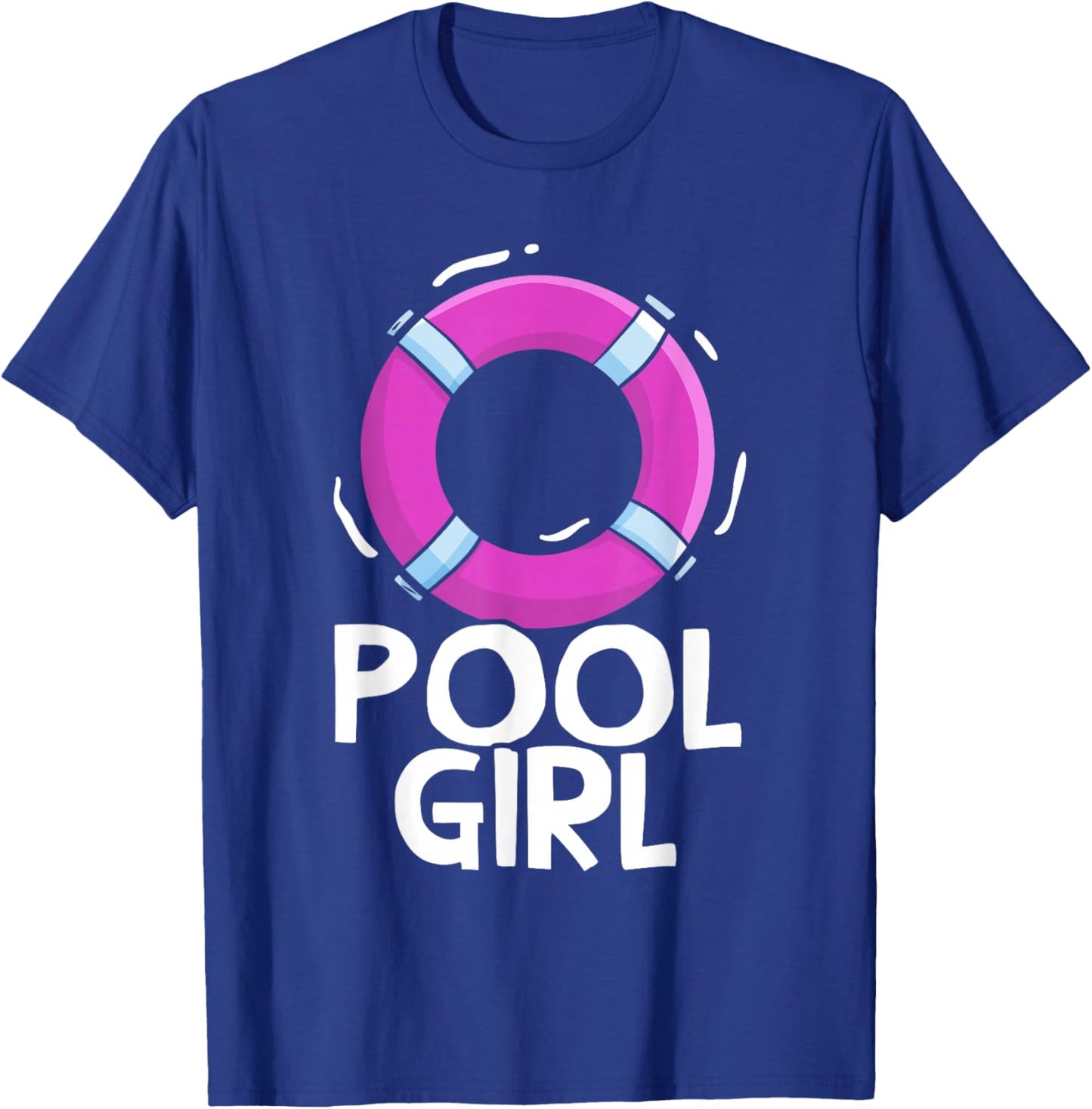 Pool Girl Rescuer Swimming Attendants Attendant T-Shirt - T-Shirt | Royal