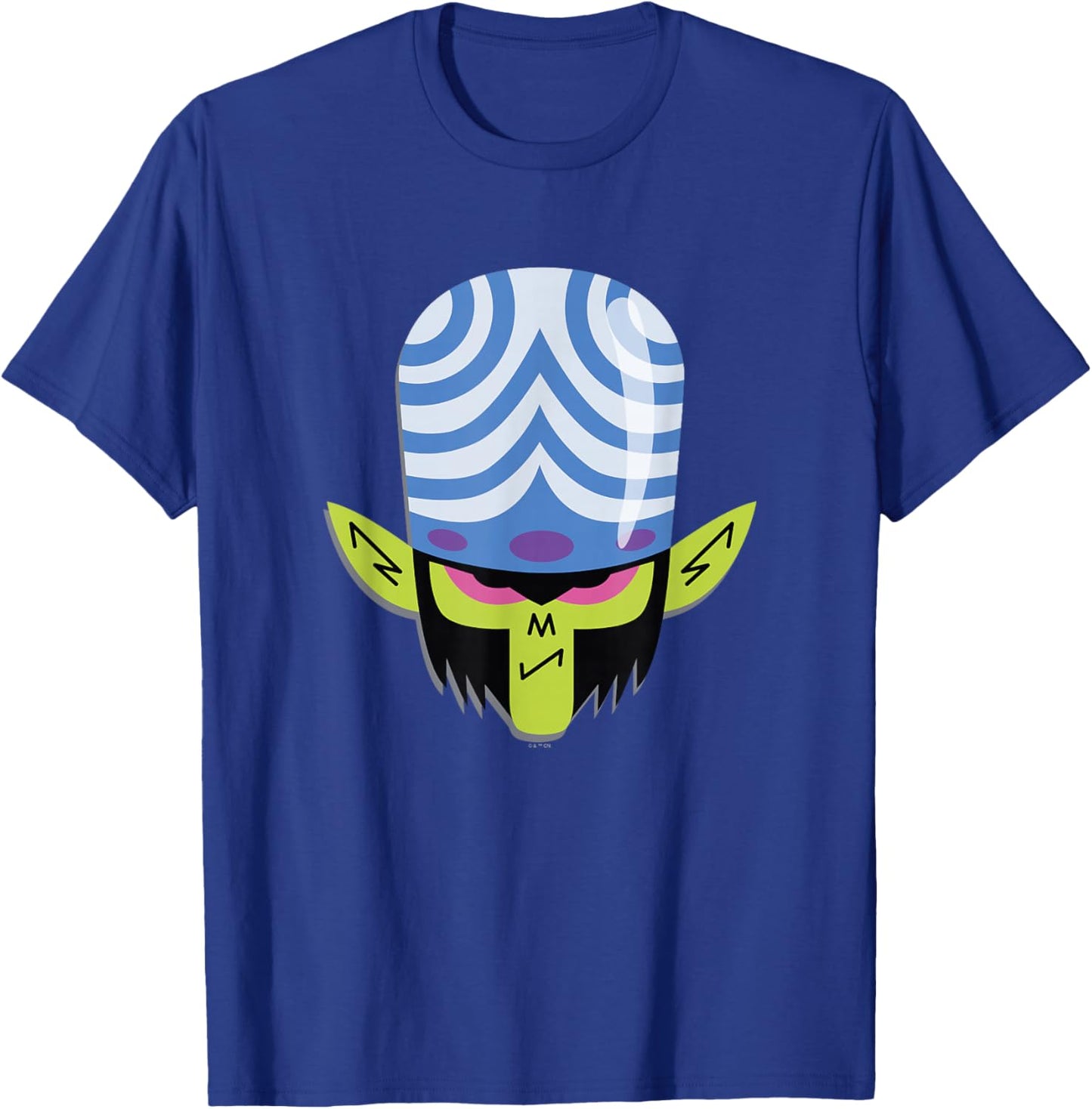 Power Puff Girls Mojo JoJo Big Face Angry Mood Logo T-Shirt - T-Shirt | Royal