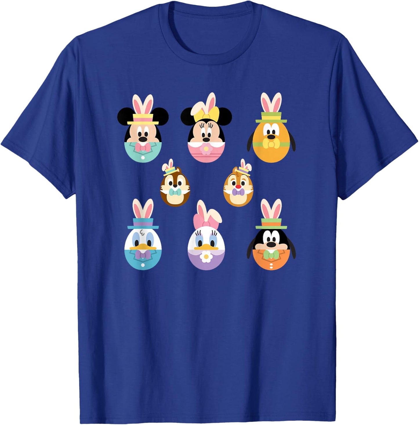 Disney Mickey Mouse & Friends Cute Easter Bunny Easter Eggs T-Shirt - T-Shirt | Royal