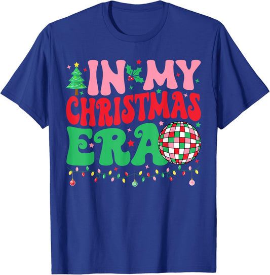 In My Christmas Era Merry Christmas Tree Xmas Cute Christmas T-Shirt - T-Shirt | Royal