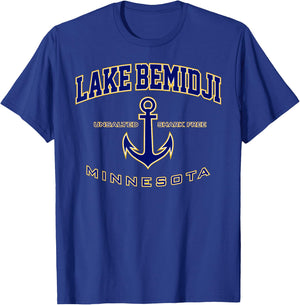 Lake Bemidji MN Shirt , Men, Girls & Boys T-Shirt - T-Shirt | Royal