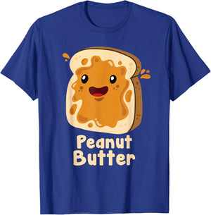 Peanut Butter & Jelly Matching Couple Halloween Best Friends T-Shirt - T-Shirt | Royal