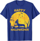 Happy Halloweiner Dachshund Wiener Funny Dog Lover Halloween Women Girls Kids T-Shirt - T-Shirt | Royal