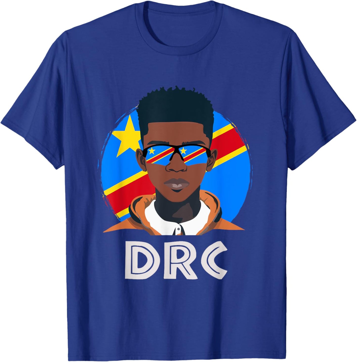 DRC, Congolese Flag, DR Congo Boy, African Boy, Congolese T-Shirt - T-Shirt | Royal