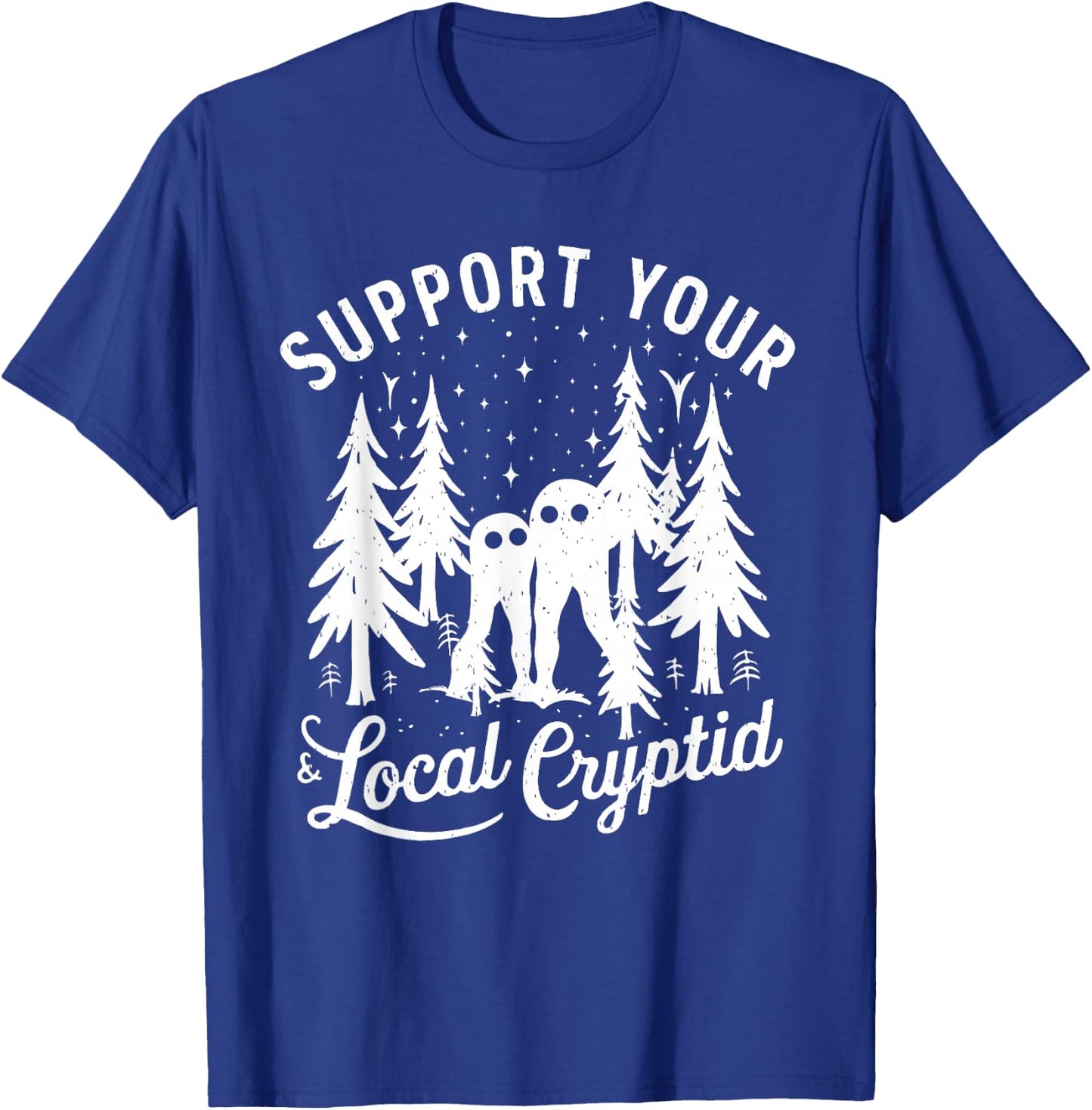 Support Your Local Cryptid Fresno Nightcrawlers T-Shirt - T-Shirt | Royal