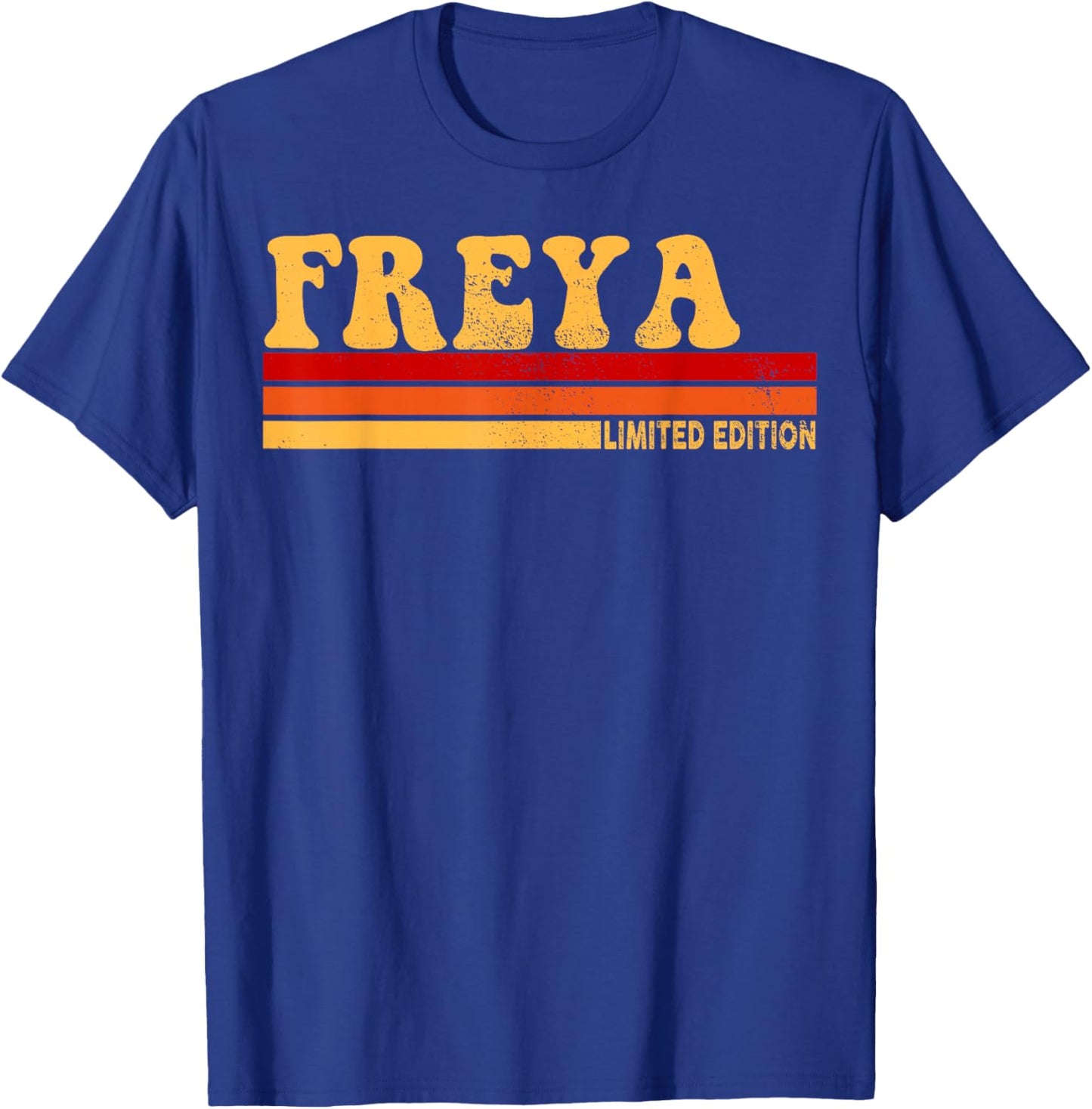 Freya Name Personalized Cute Idea Women Vintage Freya T-Shirt - T-Shirt | Royal