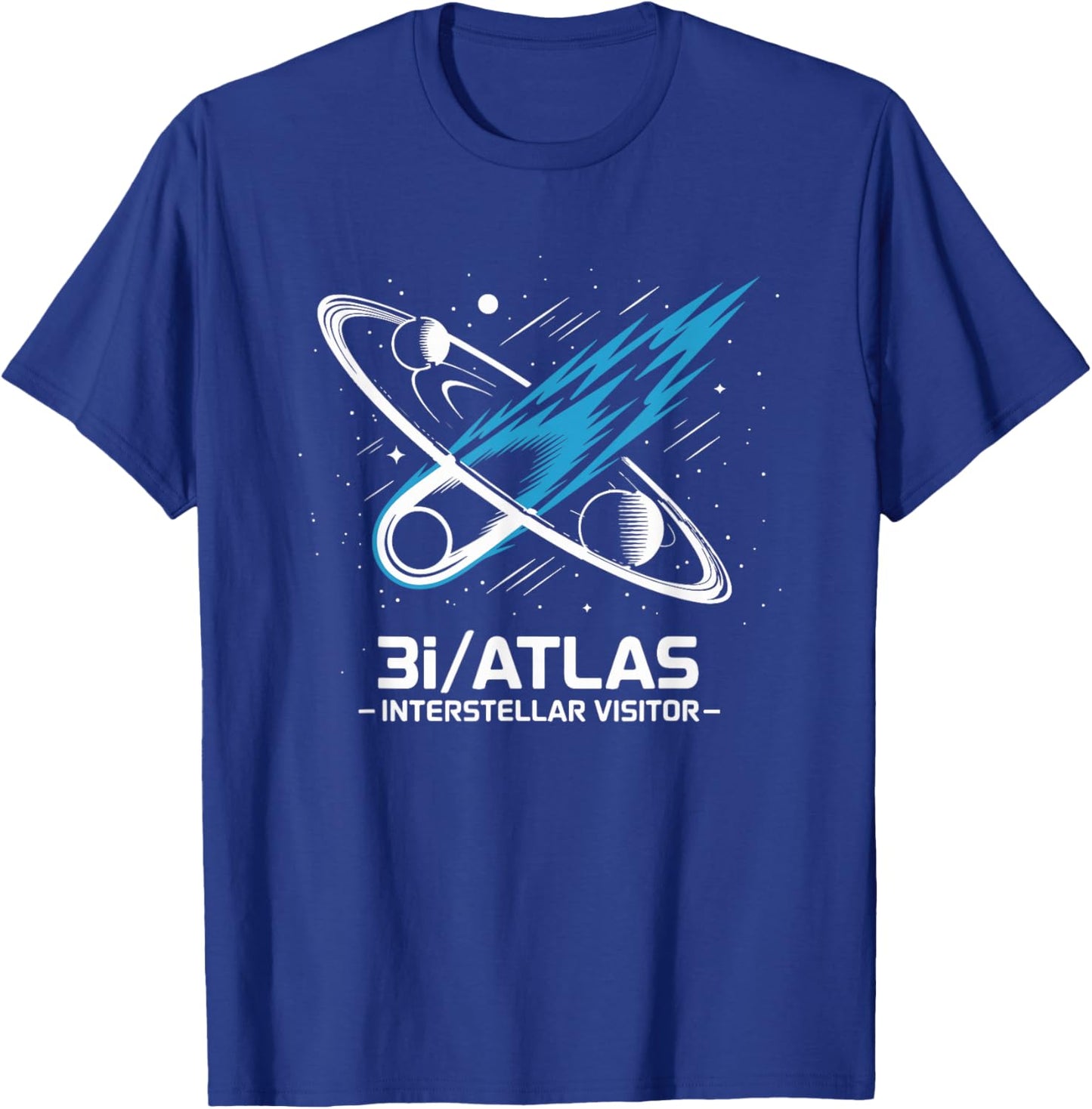 3I Atlas Interstellar Comet 2025 Space Astronomy Design T-Shirt - T-Shirt | Royal