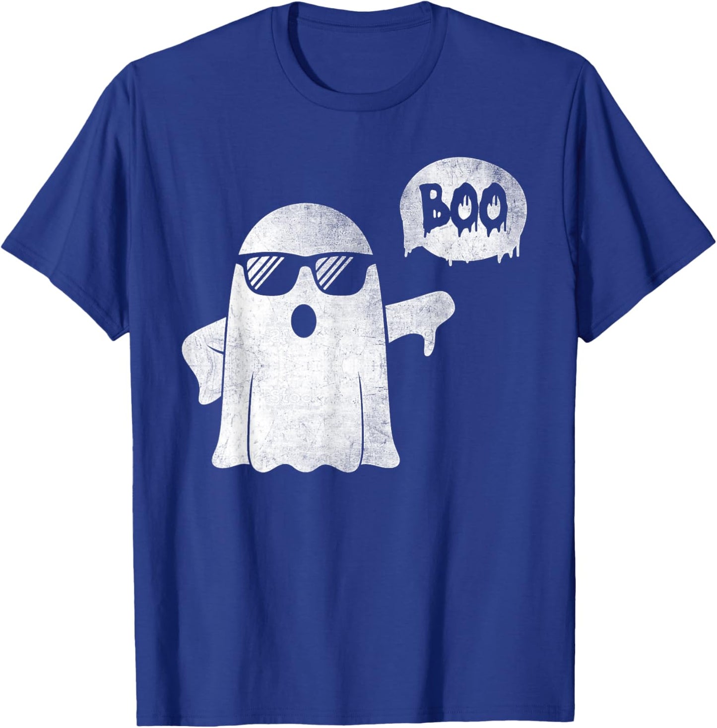 Thumbs Down Boo Ghost Funny Halloween Spooky Boo Men Women T-Shirt - T-Shirt | Royal