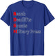 Bench Deadlift Squat Military Press Bodybuilding Gym Fitness T-Shirt - T-Shirt | Royal