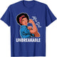 Rosie The Riveter Afro Girl Unbreakable Black Woman Gift T-Shirt - T-Shirt | Royal
