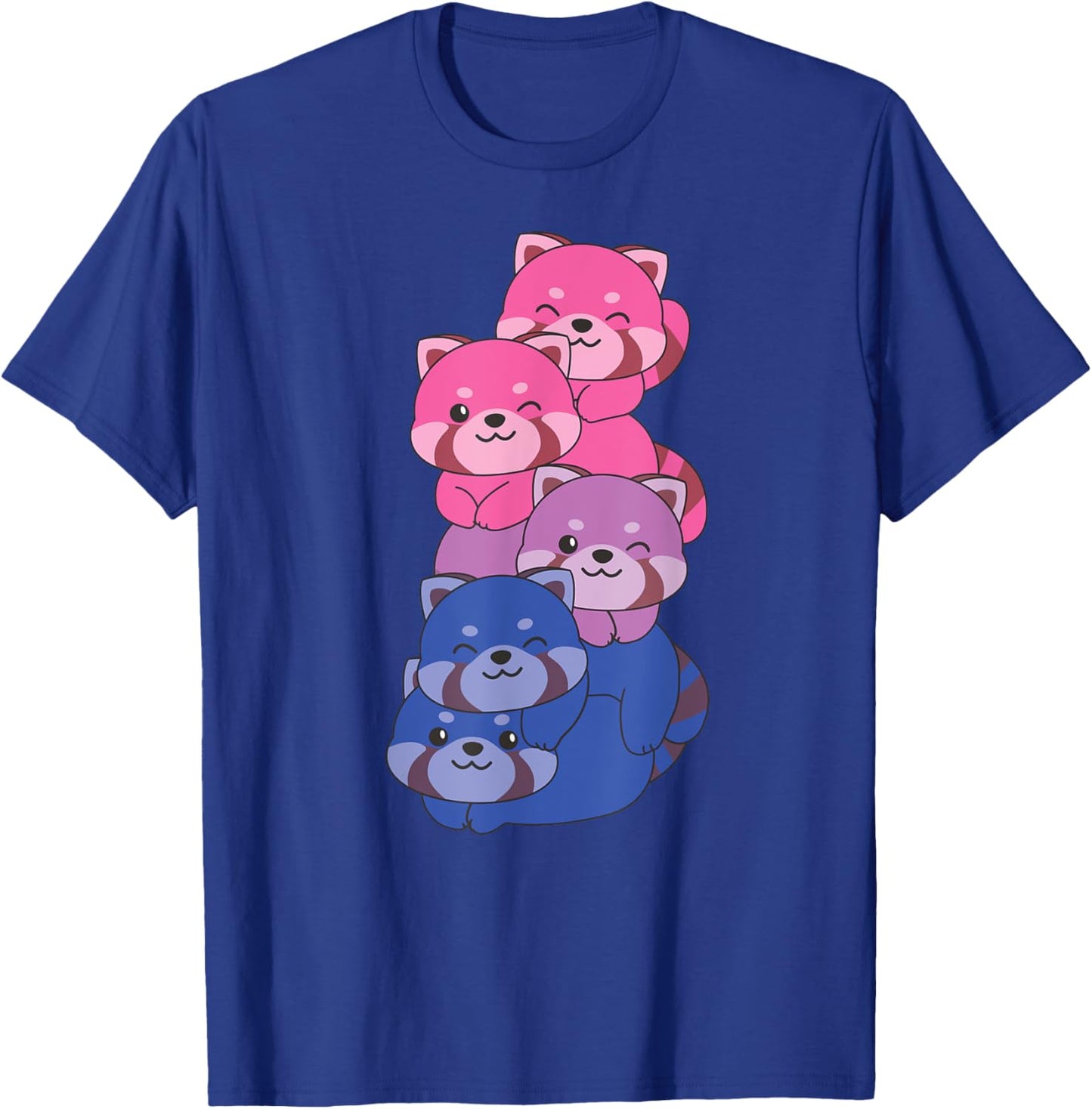 Bisexual Flag Pride Month Lgbtq Bi Red Panda T-Shirt - T-Shirt | Royal