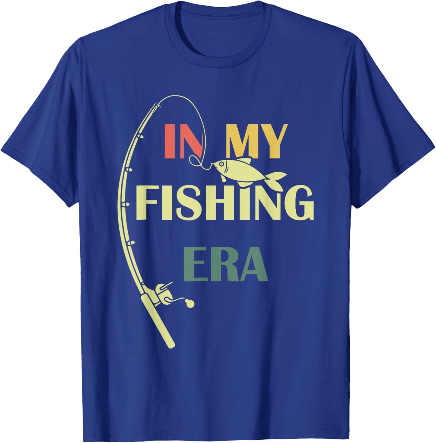 In My Fishing Era Fisherman Fishing Lover Bass Fish Funny T-Shirt - T-Shirt | Royal