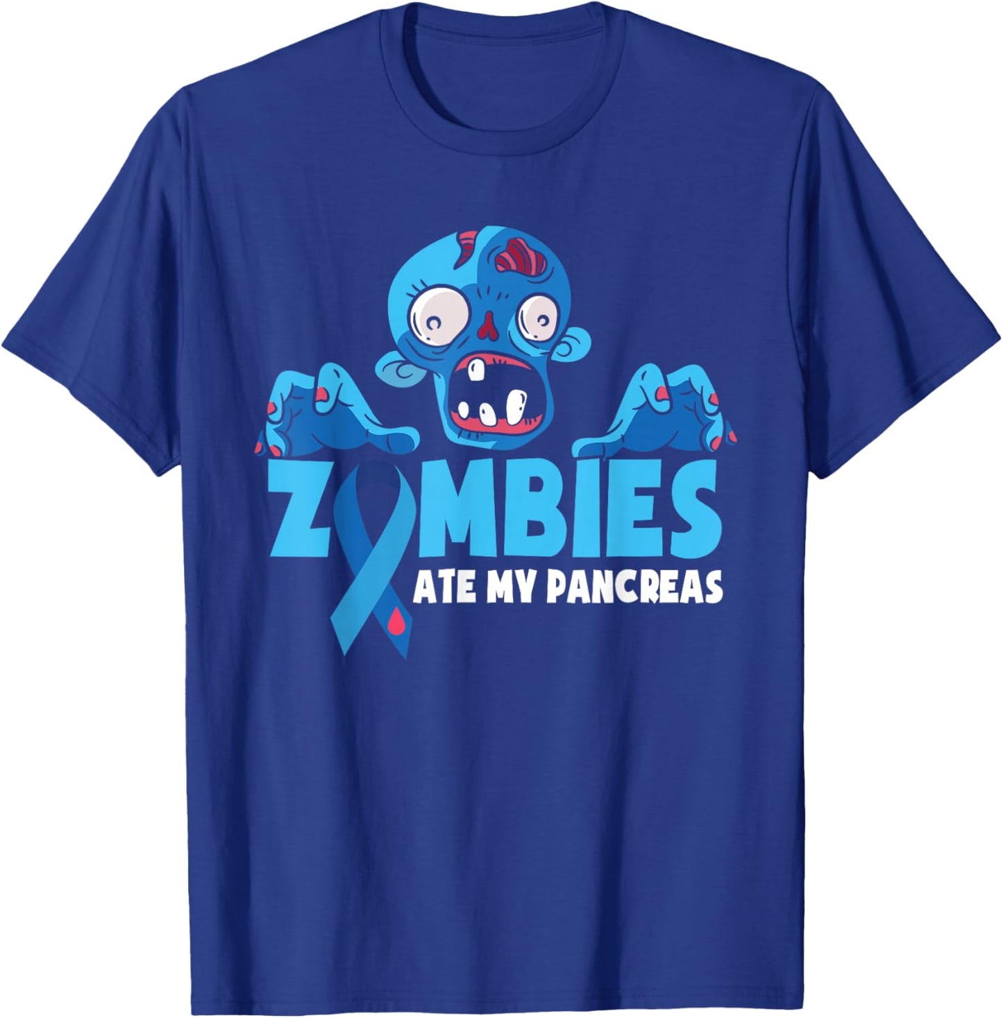 Type 1 Diabetes Kids Zombies Ate My Pancreas T-Shirt - T-Shirt | Royal
