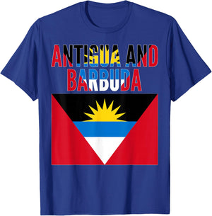 Antiguan - Antigua and Barbuda Country Flag T-Shirt - T-Shirt | Royal