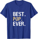 Gift from Granddaughter Grandson Grandkids Best Pop Ever T-Shirt - T-Shirt | Royal