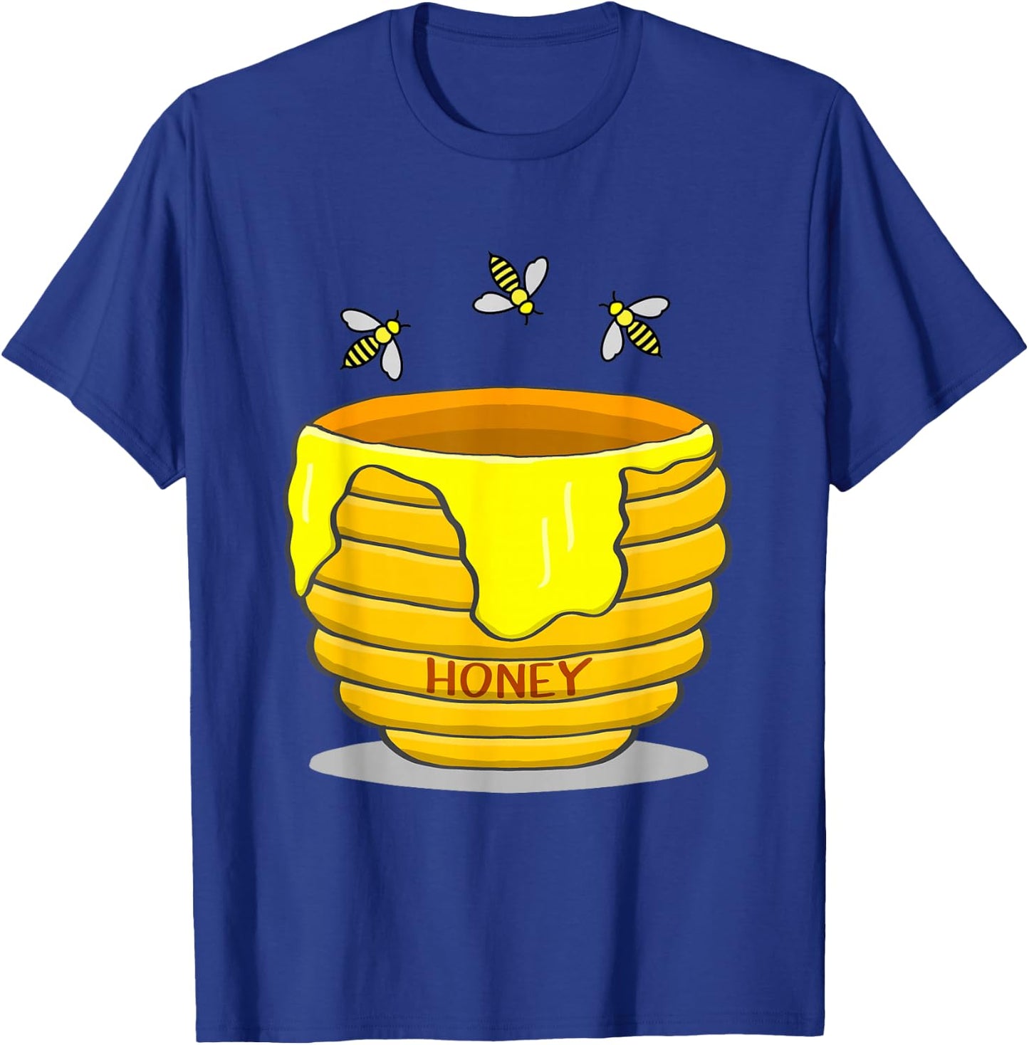 Honey Pot With Honey Bees Sweet Gift T-Shirt - T-Shirt | Royal
