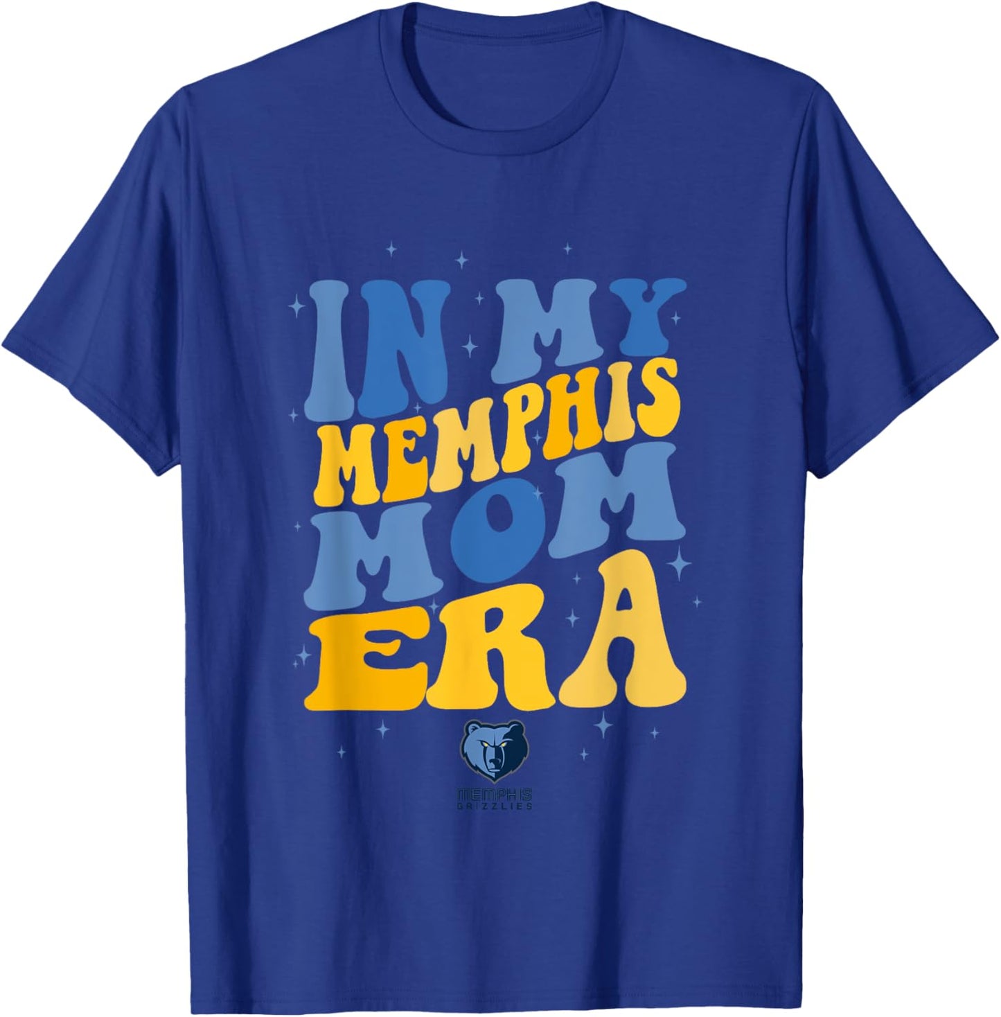NBA Memphis Grizzlies In My Memphis Mom Era Logo T-Shirt - T-Shirt | Royal