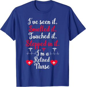 I'm A Retired Nurse Funny Nurse Retirement apparel T-Shirt - T-Shirt | Royal