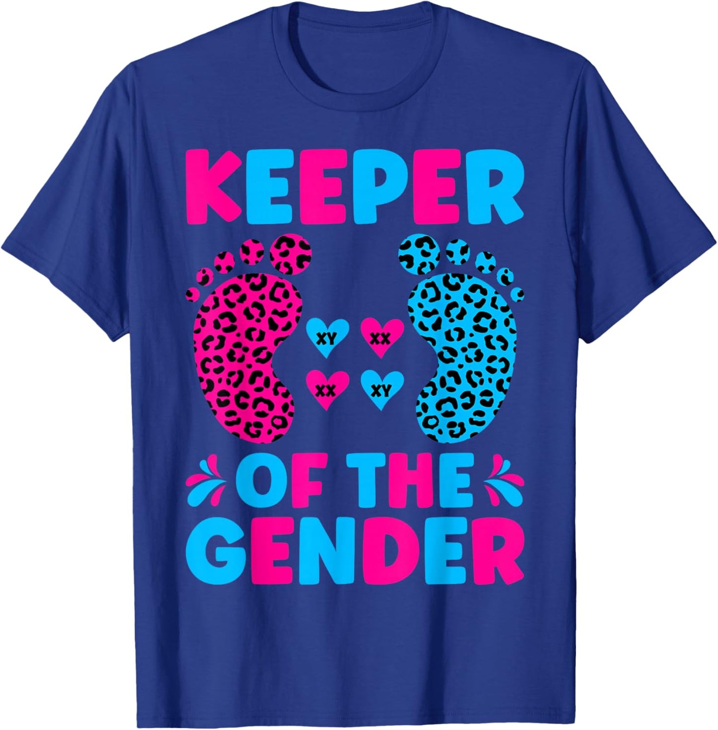 Keeper Of The Gender - Reveal Baby Announcement T-Shirt - T-Shirt | Royal