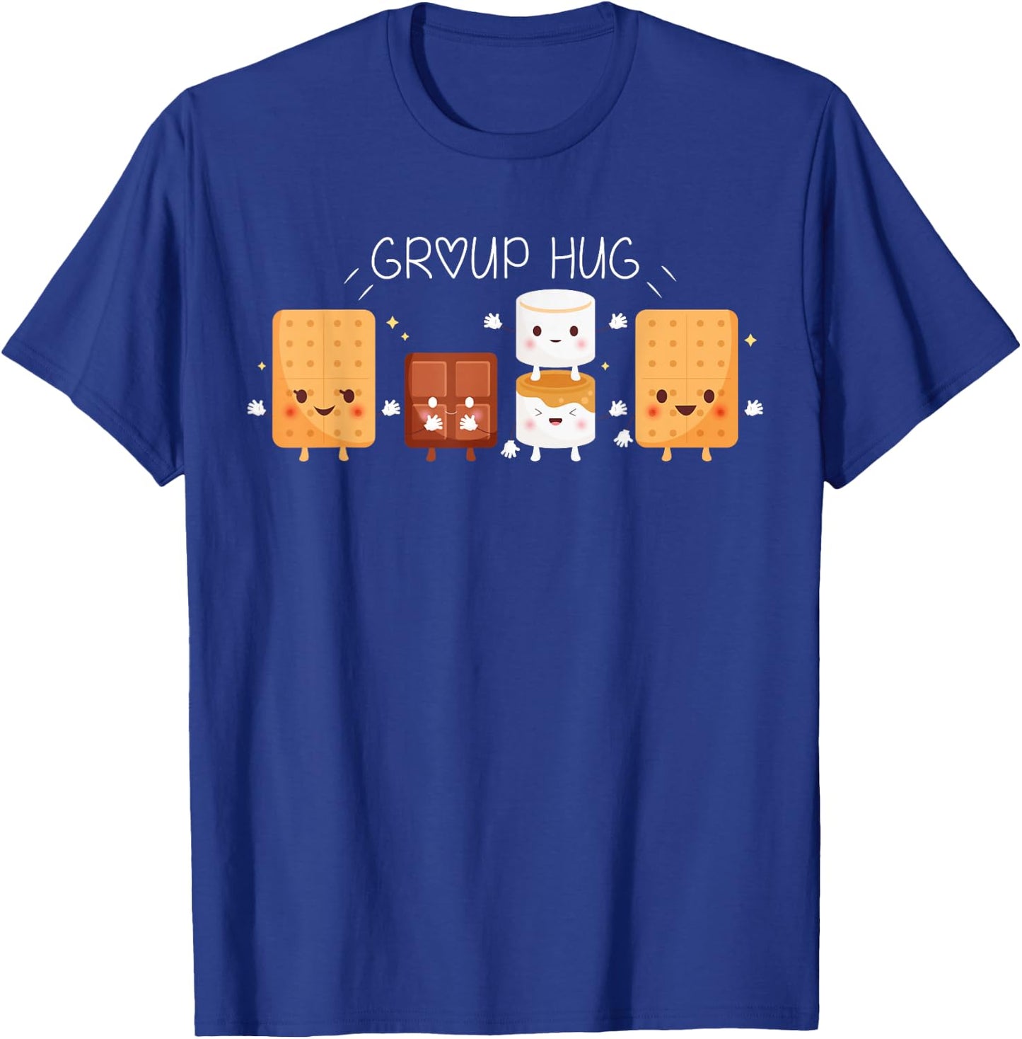 Smores Group Hug Shirt Camping Campfire Marshmallow Smores T-Shirt - T-Shirt | Royal
