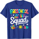 Preschool Squad Back to School Cute Cool Teacher Women Girls T-Shirt - T-Shirt | Royal