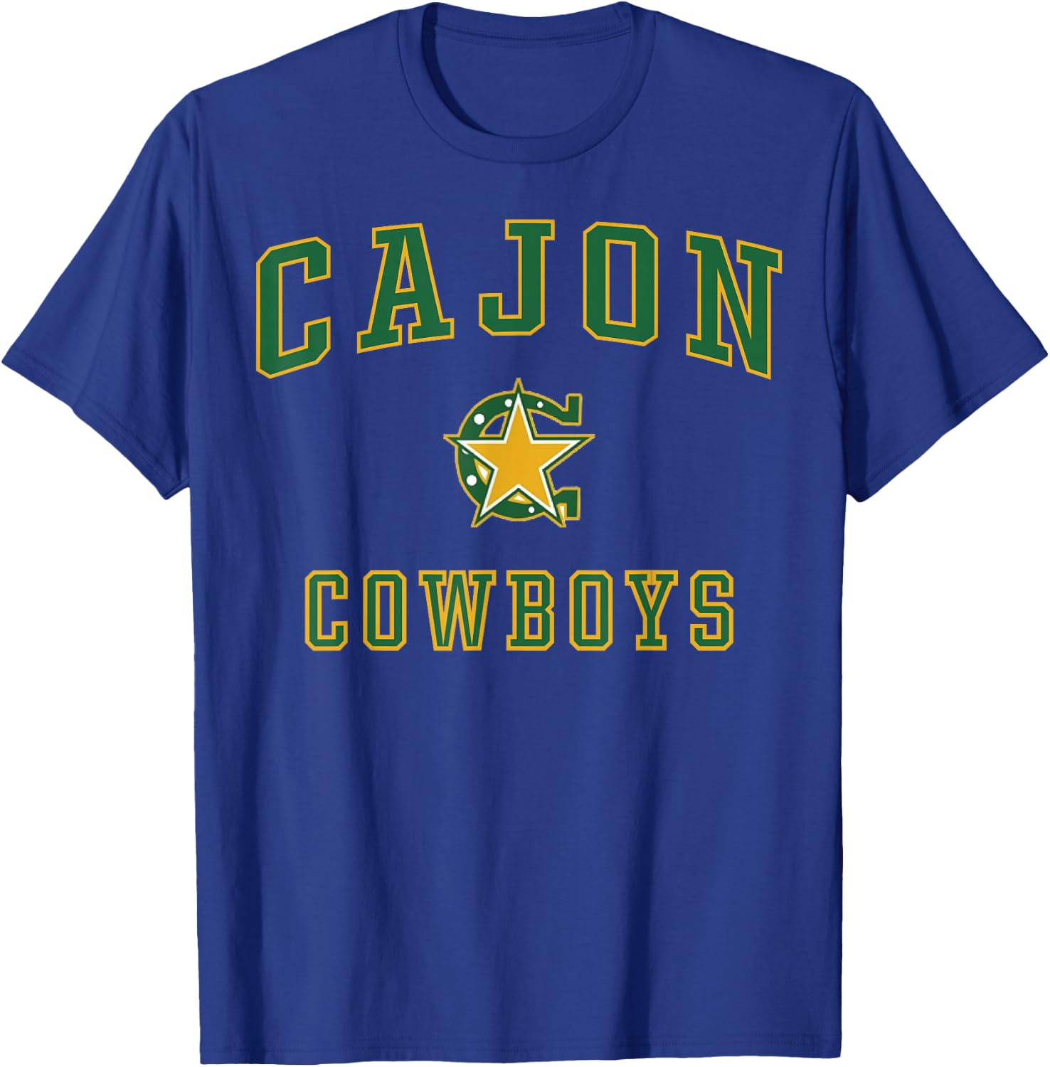 Cajon High School Cowboys C1 T-Shirt - T-Shirt | Royal