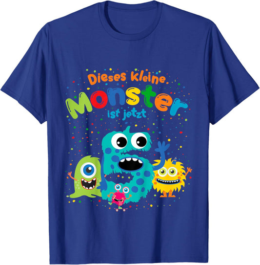 Lustiges, süßes Monster Geburtstagsshirt, fünfter Geburtstag T-Shirt - T-Shirt | Royal