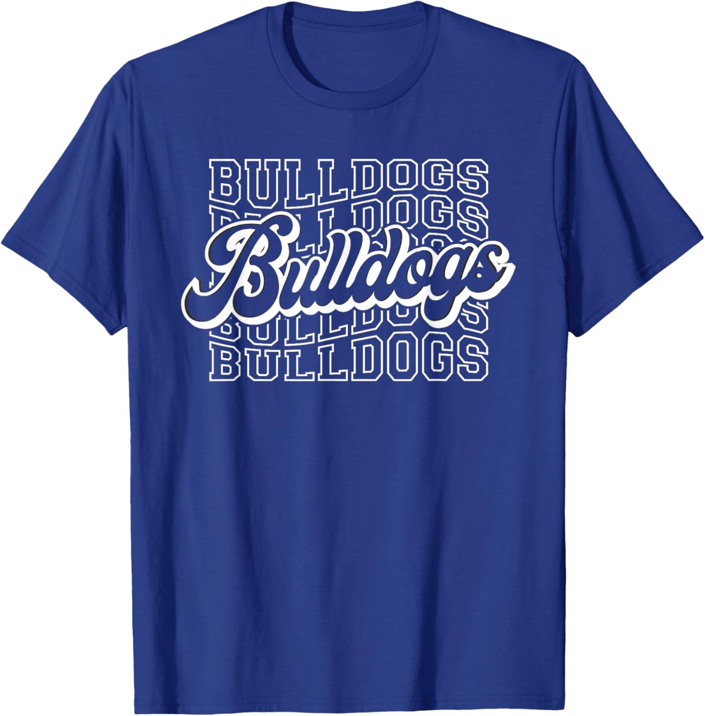 Bulldogs Sports Mascot - For Bulldogs Football Baseball T-Shirt - T-Shirt | Royal
