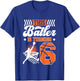 Kids 6th Birthday Basketball 6 Year Old Basketball Boy Birthday T-Shirt - T-Shirt | Royal