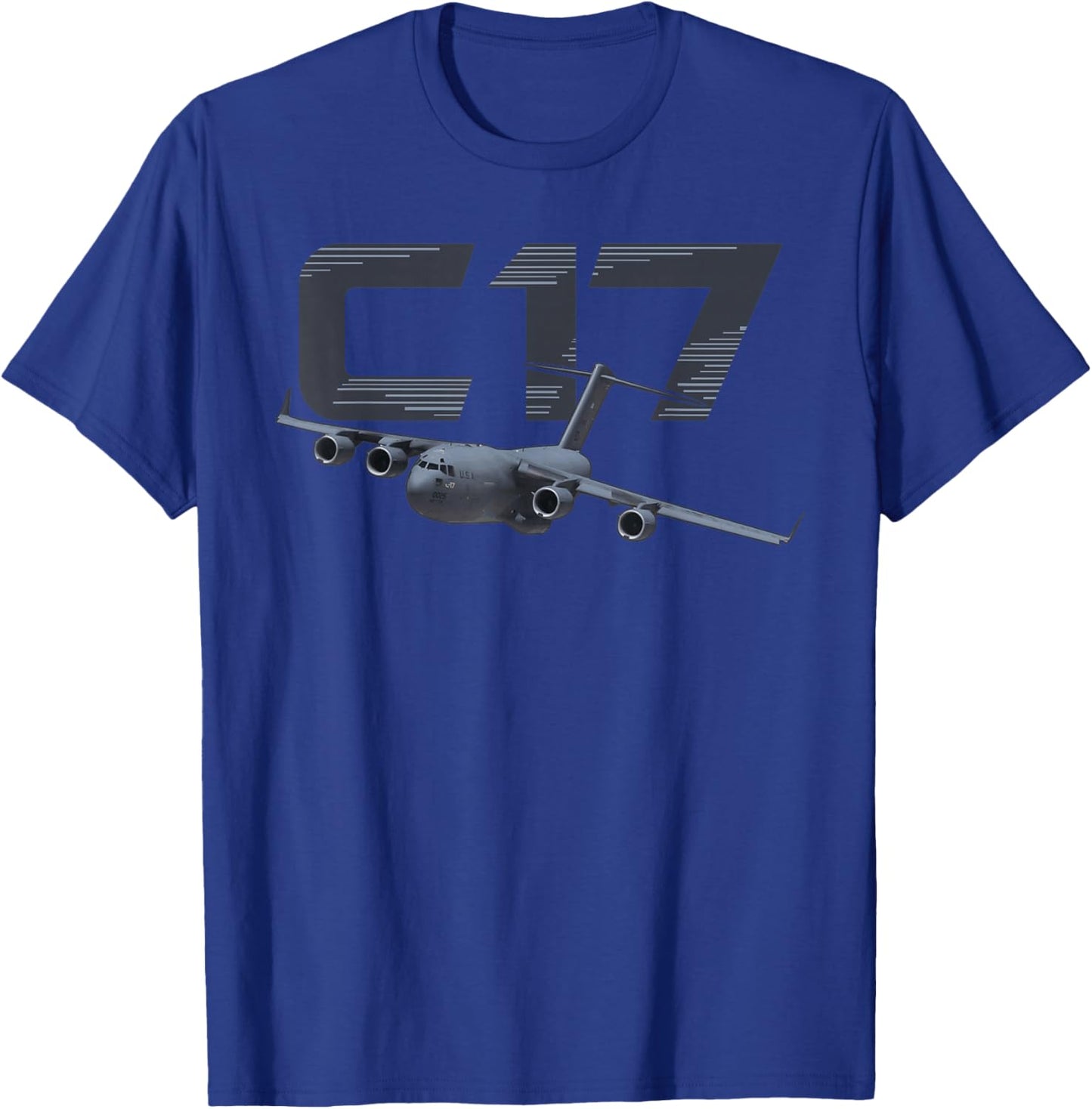 C-17 Globemaster US Military Aircraft T-Shirt - T-Shirt | Royal
