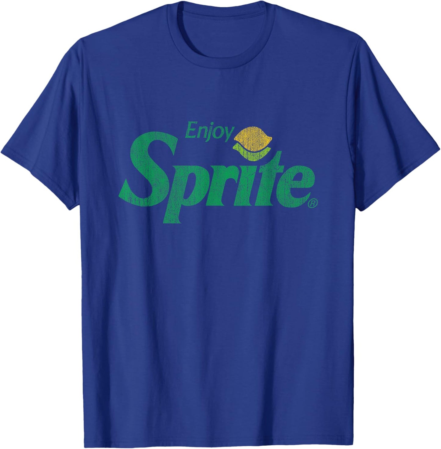 Enjoy Sprite Distressed Logo T-Shirt - T-Shirt | Royal