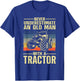 Cool Tractor Dad Grandpa Farmer Driver Farming Truck T-Shirt - T-Shirt | Royal