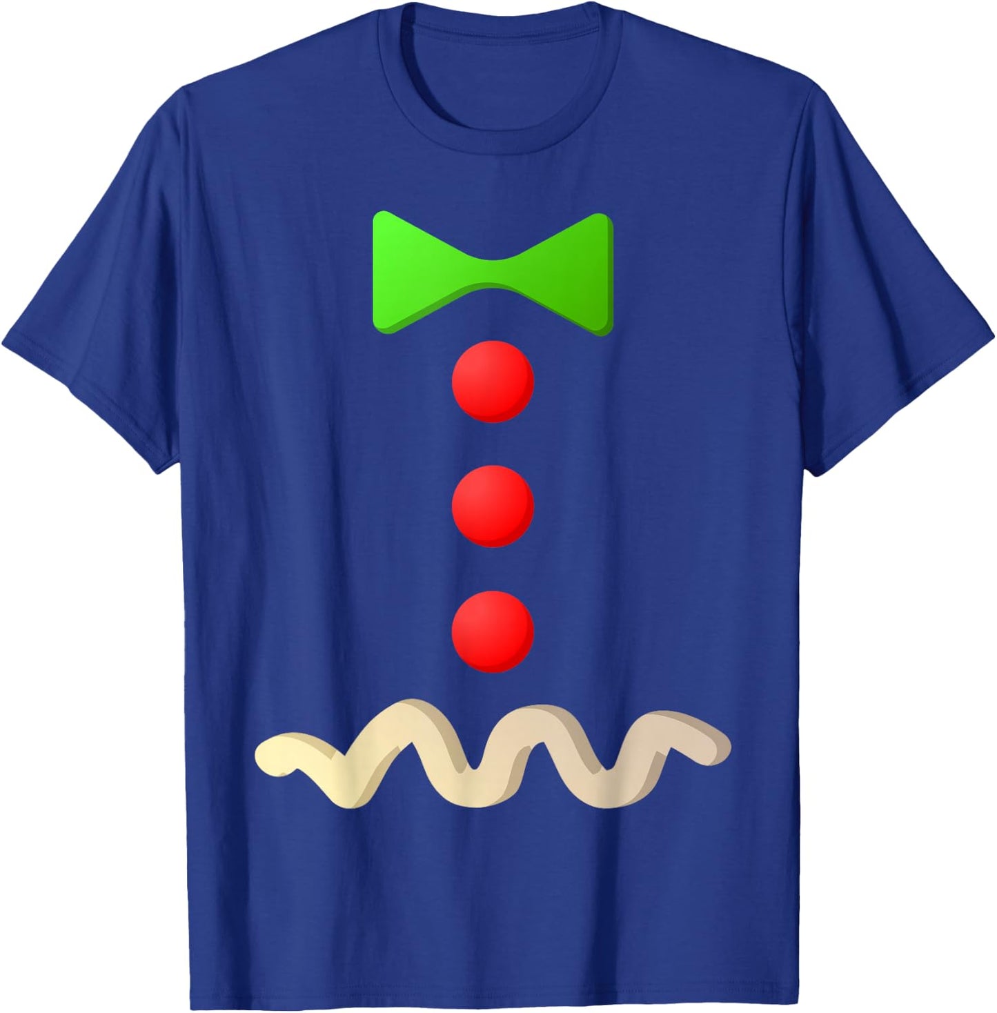 Gingerbread Man Costume Shirt Adult Kids Men Women Cookie T-Shirt - T-Shirt | Royal