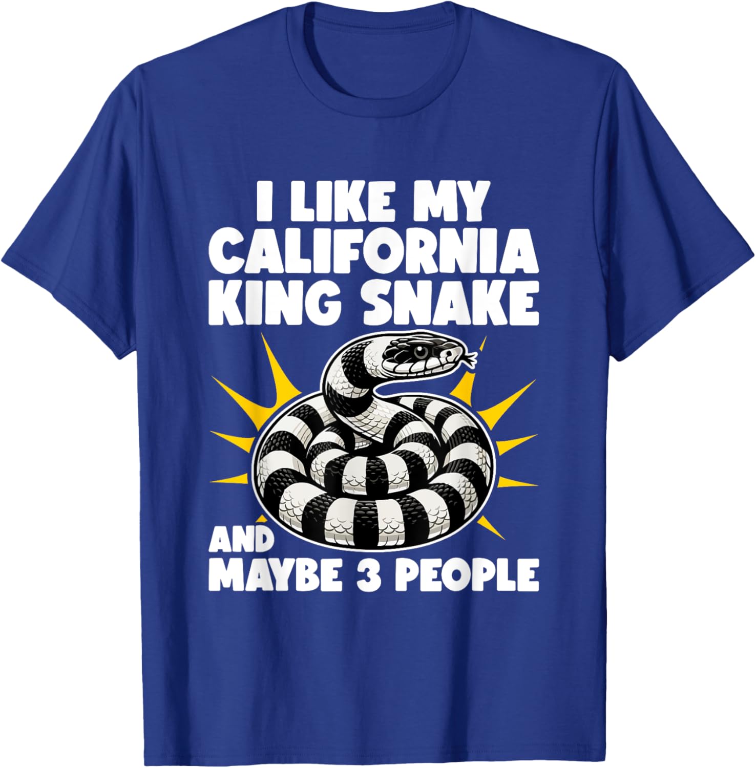 California King Snake Design For California King Snake Owner T-Shirt - T-Shirt | Royal