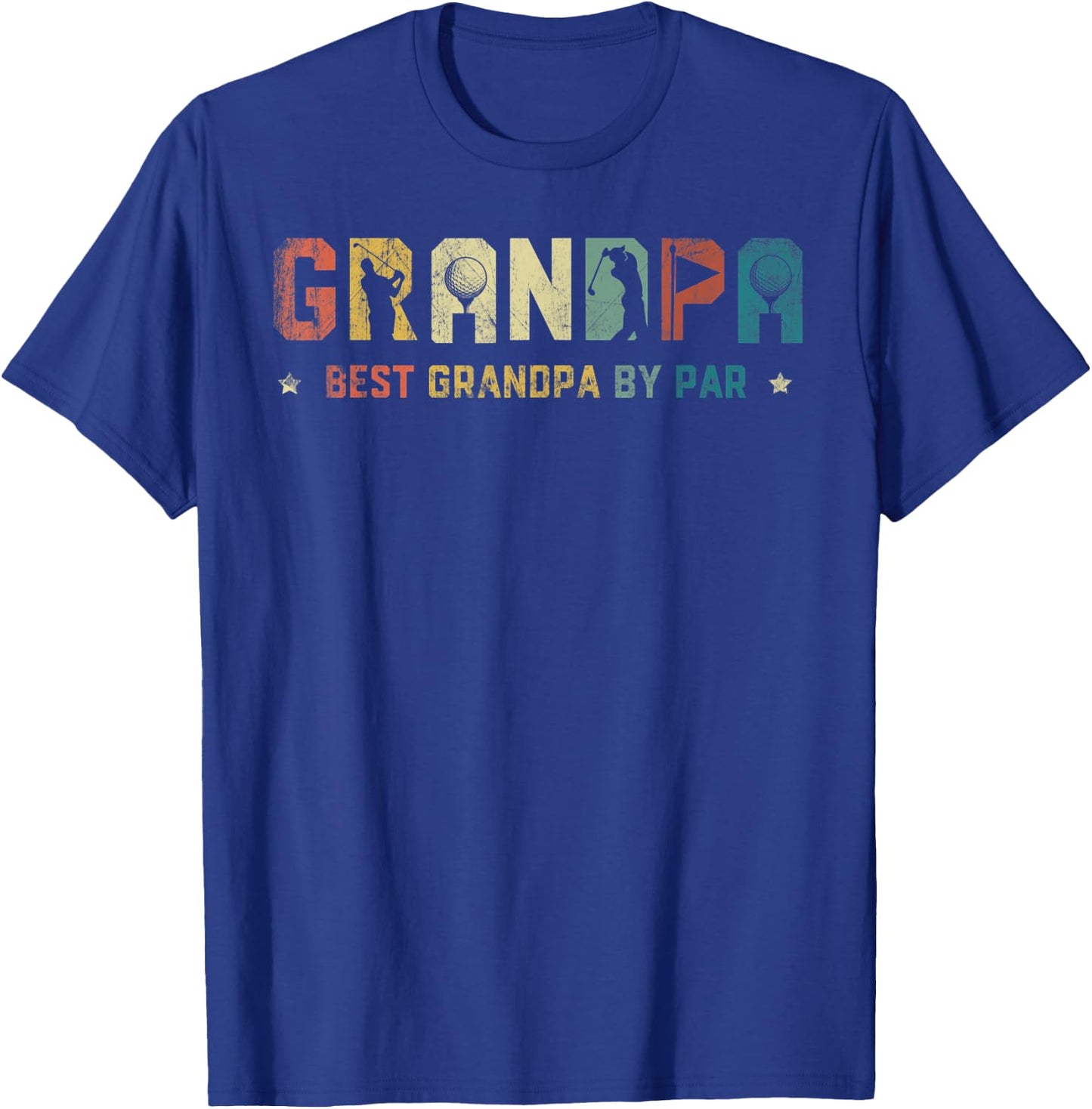 Father's Day Grandpa Golf Shirt Golfer T-Shirt - T-Shirt | Royal