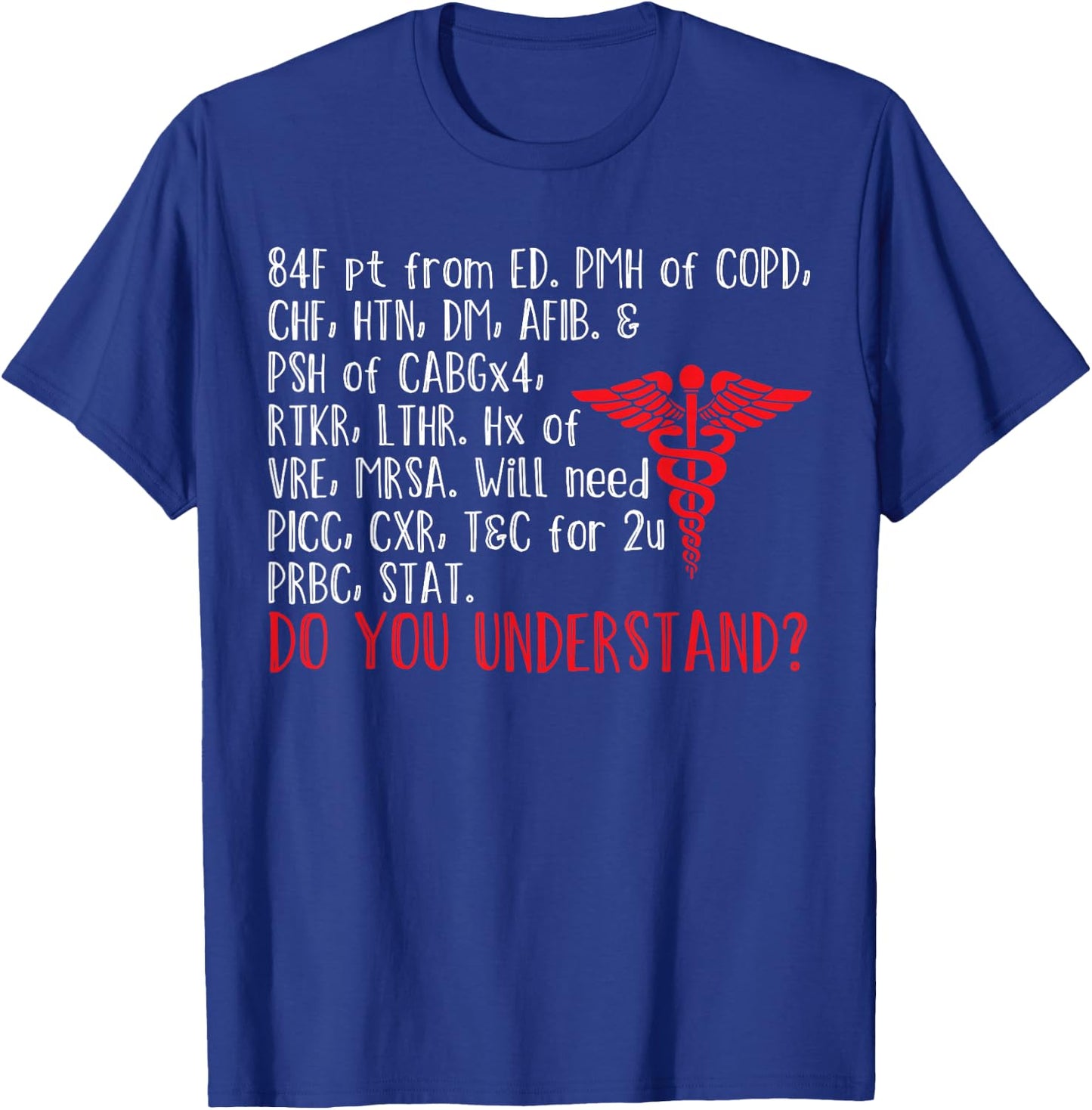 Funny Nurse Meme Nursing Medicine RN Registered Nurse T-Shirt - T-Shirt | Royal