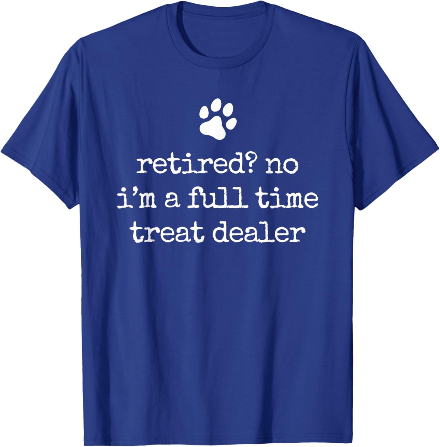 Retired Dog Lover Funny Vintage Retired Dog Dad Retirement T-Shirt - T-Shirt | Royal